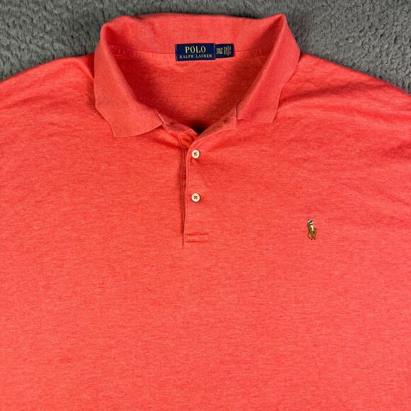 Ralph Lauren Other - Polo Ralph Lauren Shirt Mens 2XLT Tall Salmon Pink Flesh Pony Pima Soft Touch